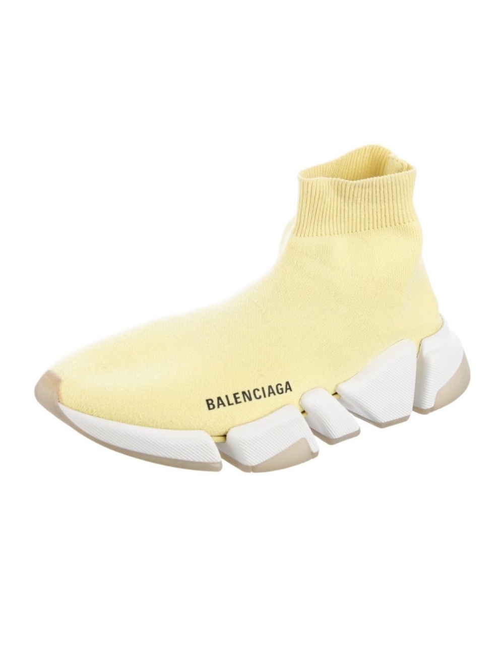 Balenciaga Pale Yellow Speed Trainer Sock Sneaker